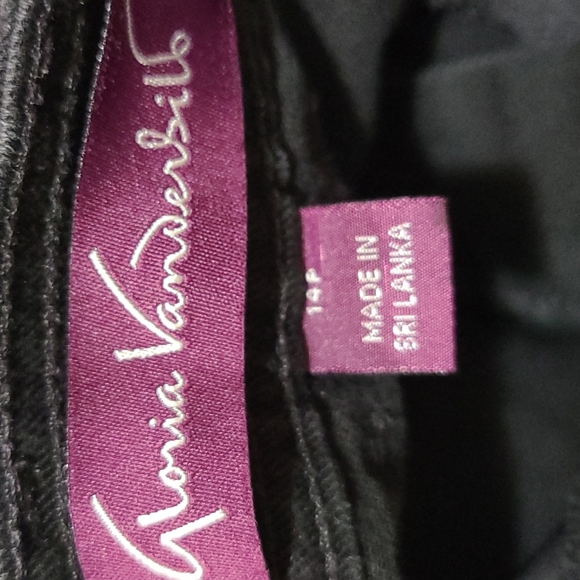 Gloria Vanderbilt Black Jeans Size 14 PETITE - Picture 5 of 8